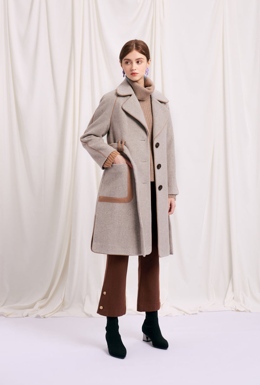 white wool coat petite