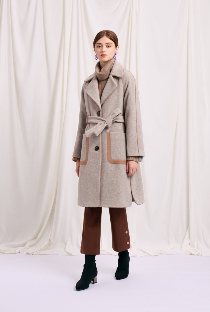 white wool coat petite