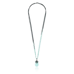 green chalcedony necklace