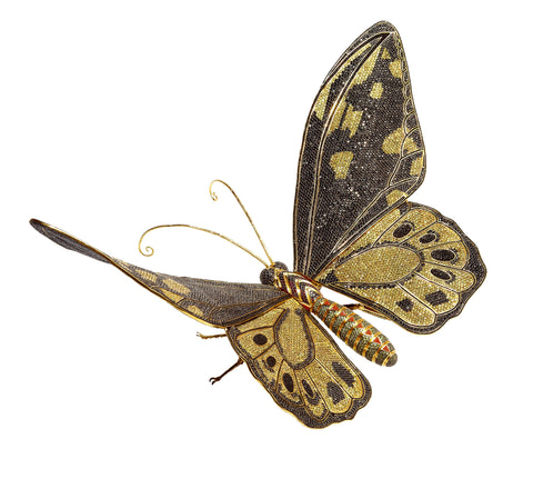 Matthew Campbell Laurenza Jeweled Butterfly Sculpture