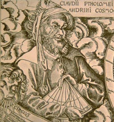 Greek astronomer Claude Ptolemee (Claudius Ptolemaeus) (around 90