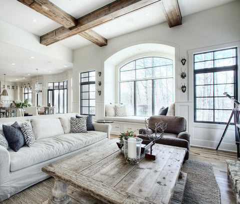 Country chic living room style