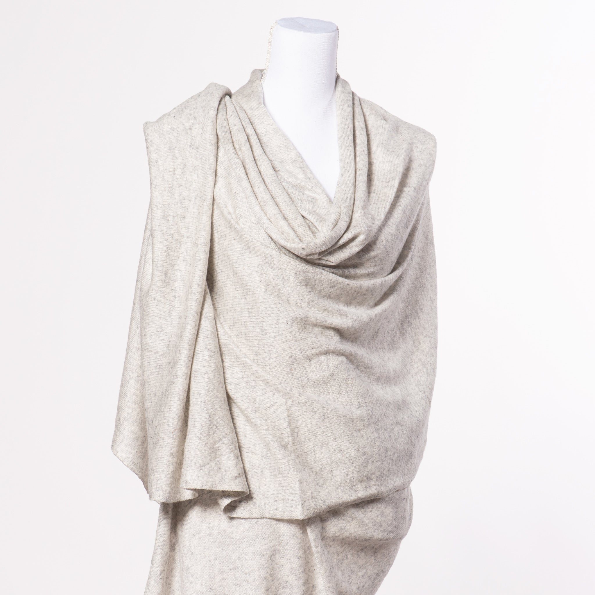 Heather Knit Merino Wool Wrap - The Amma Shop