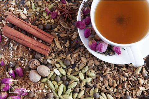 Organic Persian spiced tea with rose, cardamom and black tea