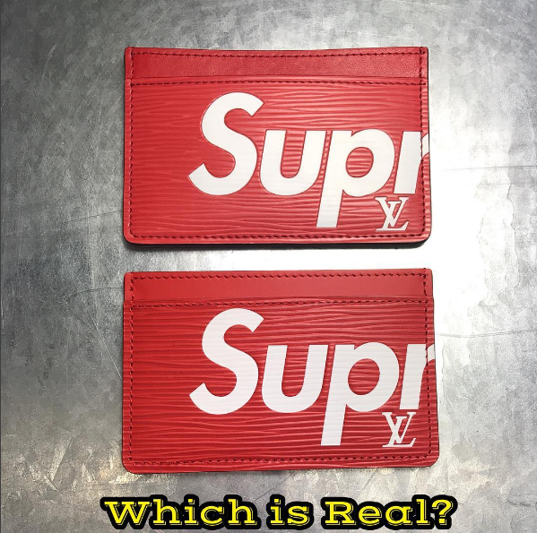 Real Vs. Fake - Supreme x LV Card Holder – Kaviar Kicks