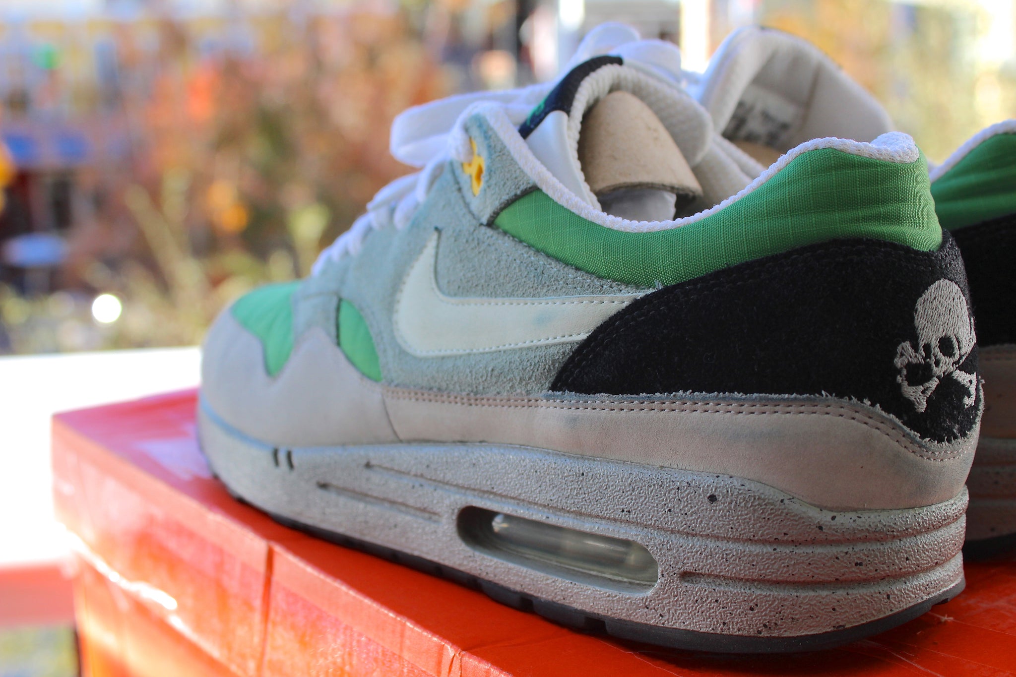 air max 1 skull pack green