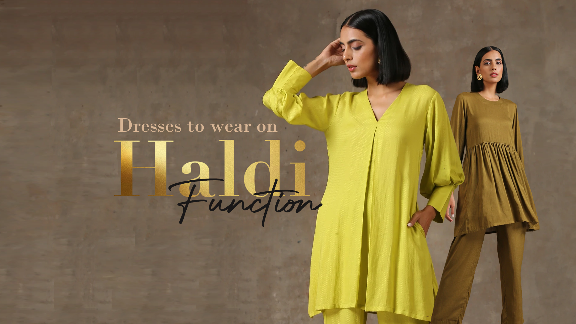 Haldi Ceremony Dresses | Haldi Function Dresses Online - Mirraw