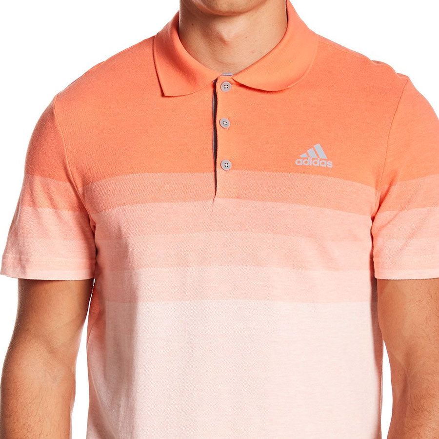 orange adidas golf shirt
