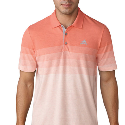 adidas mens pink golf shirt