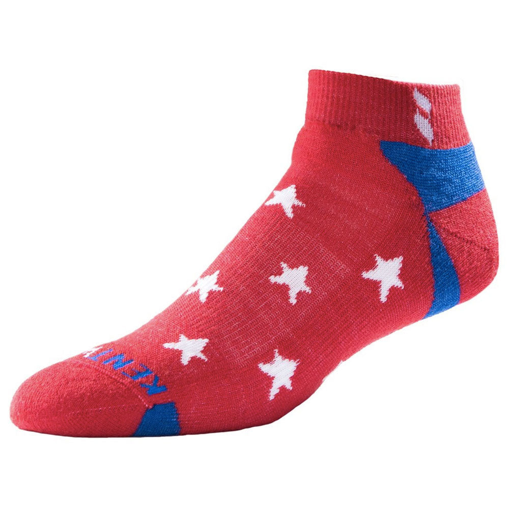 mens red ankle socks