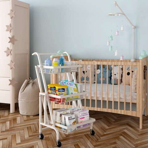 Rolling Nursery Baby Cart