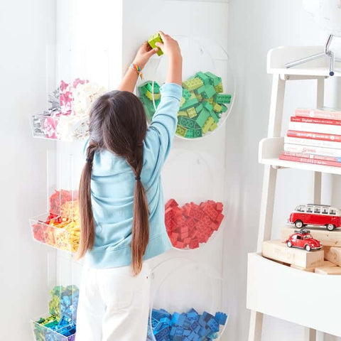 Acrylic Wall Pocket LEGO Storage