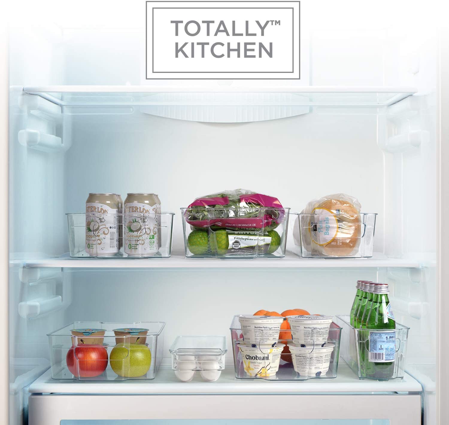 Totally Kitchen BPA Free Clear Plastic Egg Container Organizer – All About  Tidy