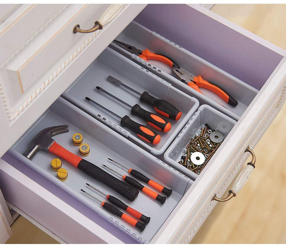 Mebbay Expandable Plastic Drawer Organizer – All About Tidy