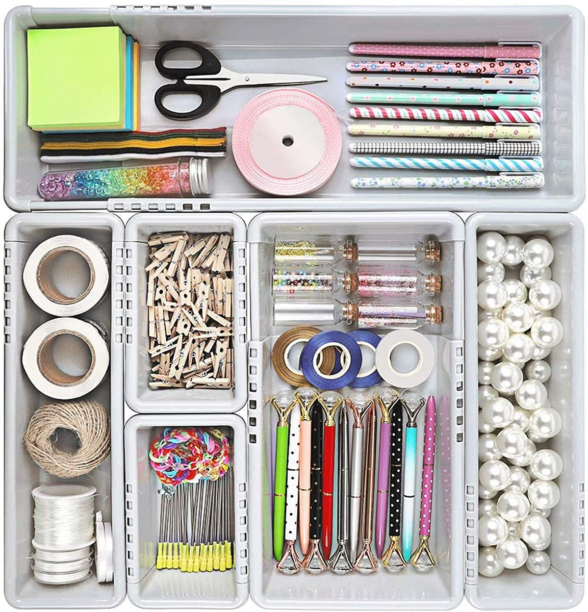 Mebbay Expandable Plastic Drawer Organizer – All About Tidy