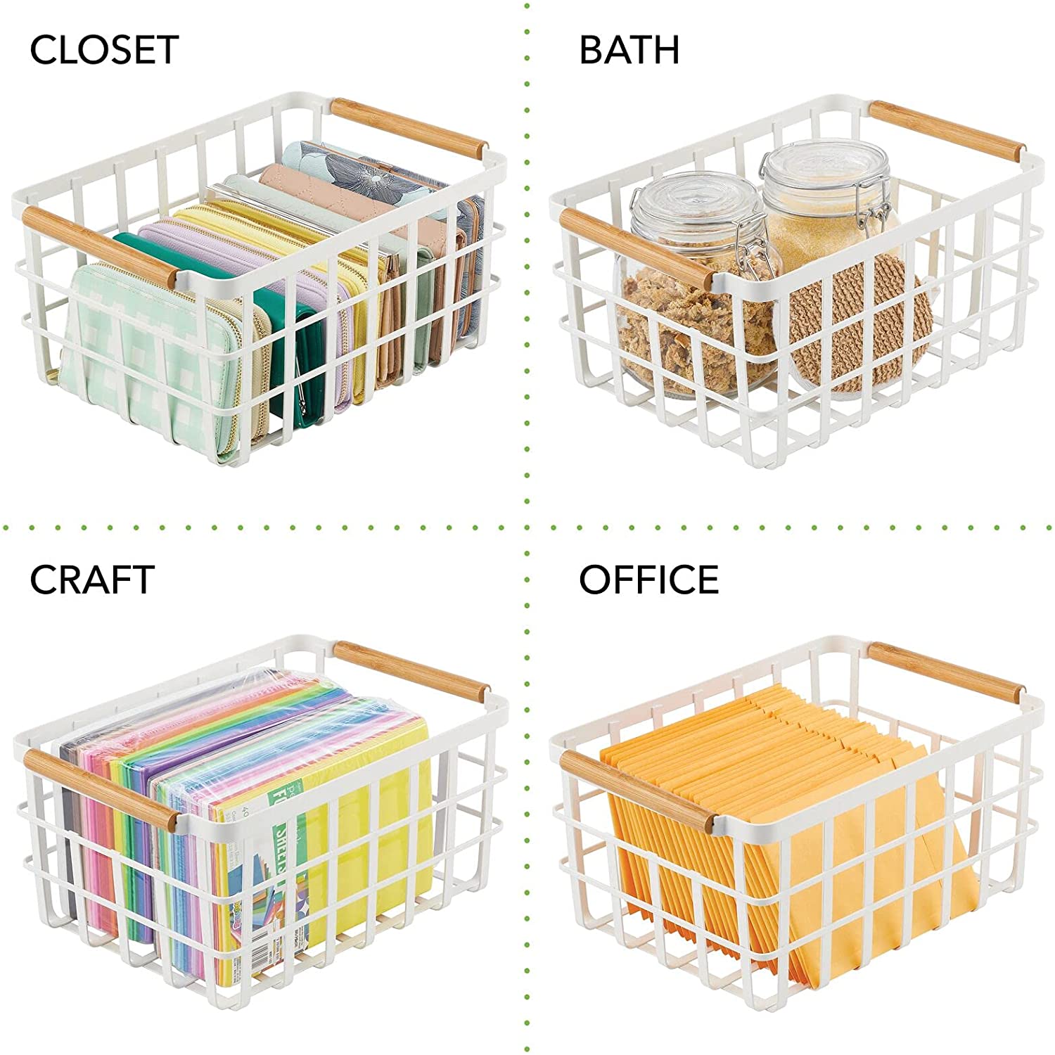 Farmhouse Organizing Storage Bins for Pantry – All About Tidy