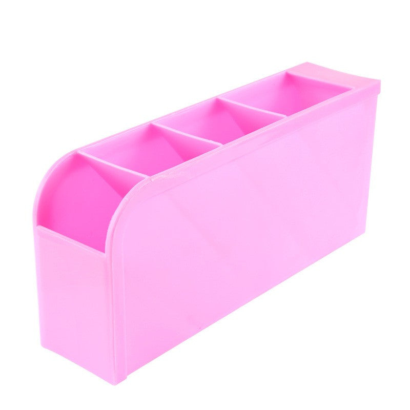 Multi-function PP Case 4-grid Sub-grid Desktop Storage Box Desk Organizer  Pencil Make-Up Cosmetic Holder