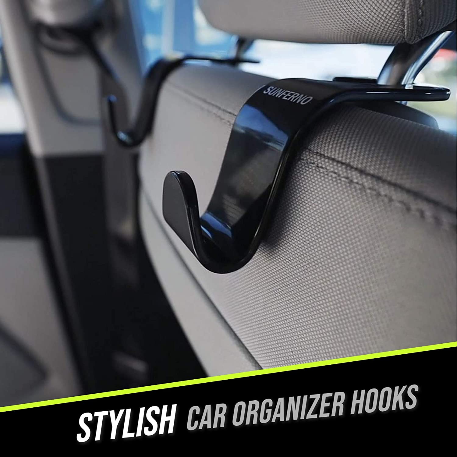 Car Interior Organizer Headrest Hook- Set of 4 – All About Tidy