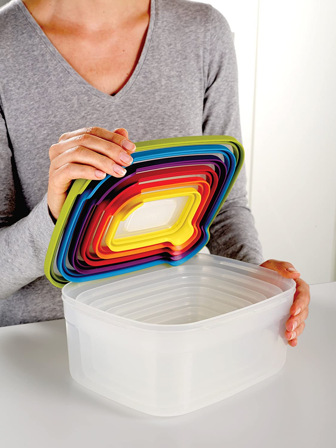 Joseph Joseph Nested Food Storage Containers with Airtight Lids – All About  Tidy