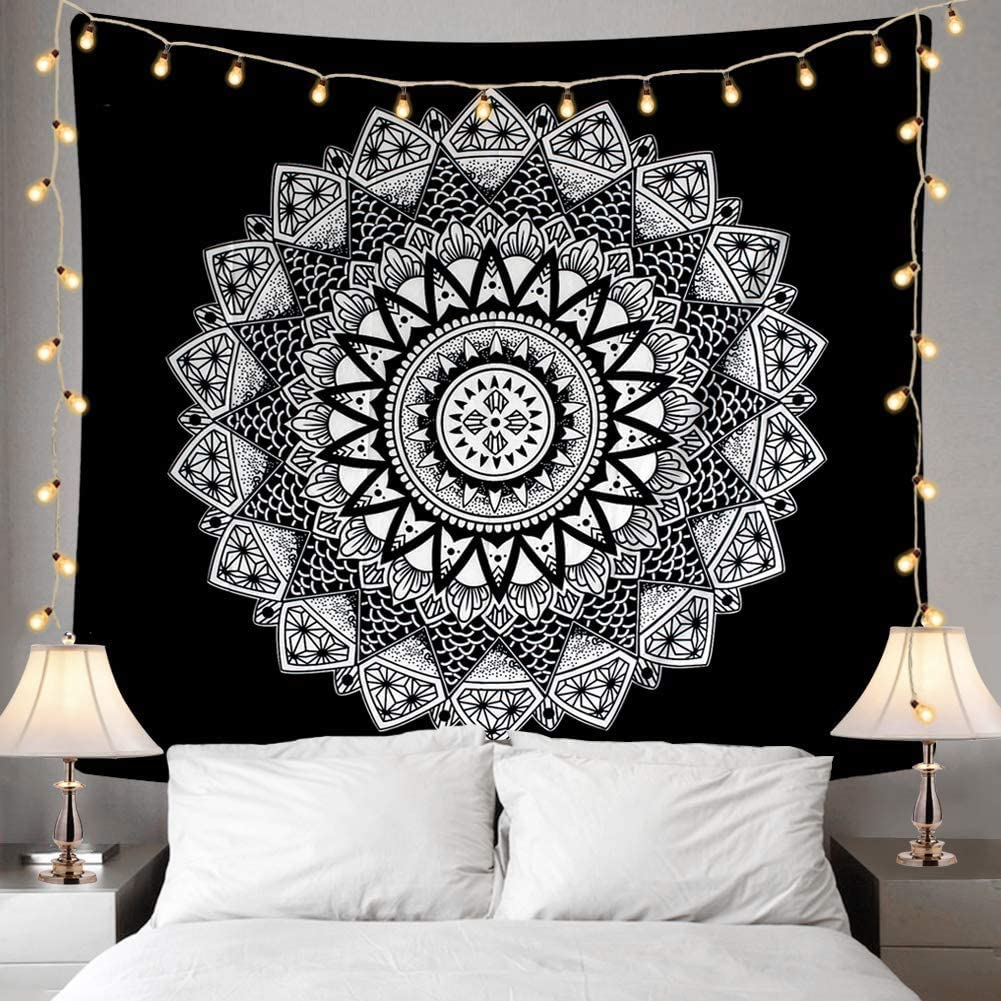 Black And White Wall Tapestry Wall Cloth Bedroom Decoration