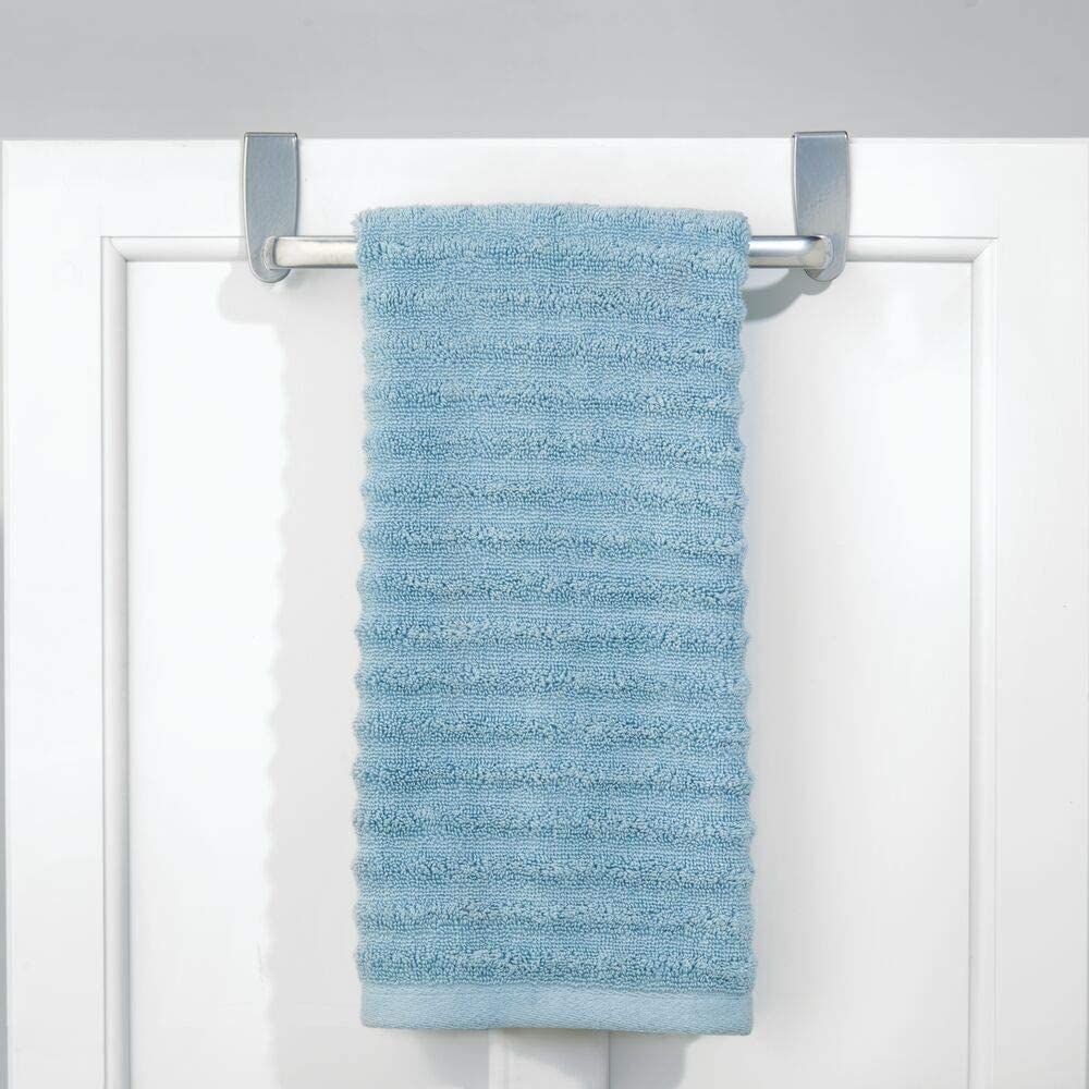 Blue Hanging Towel Rack For Kitchen, Bathroom, Cabinet Door, Wall-mounted Towel  Rack, Cabinet Door Single Rod Towel Rack, Traceless Dishcloth Hanging Rack,  Versatile Storage Organizer Rack