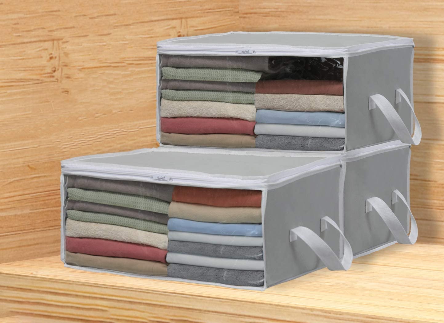 Clothes Organizer for Wardrobe Plastic Foldable Storage Box Sheets