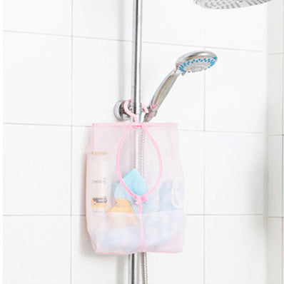 Mesh Shower Caddy Pink/White -PHE-345
