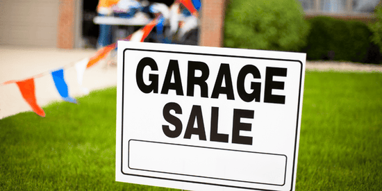 garage sale tips to declutter your home
