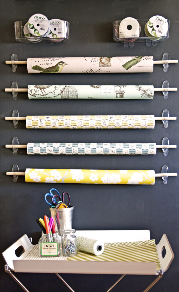 21 Ingenious Wrapping Paper Storage Ideas – All About Tidy
