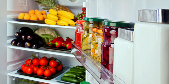 side by side refrigerator organizing