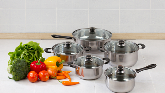 organize pots and pans in a small kitchen