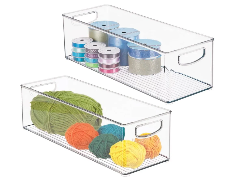 Organize Your Art Supplies in Style with White Plastic Storage Boxes