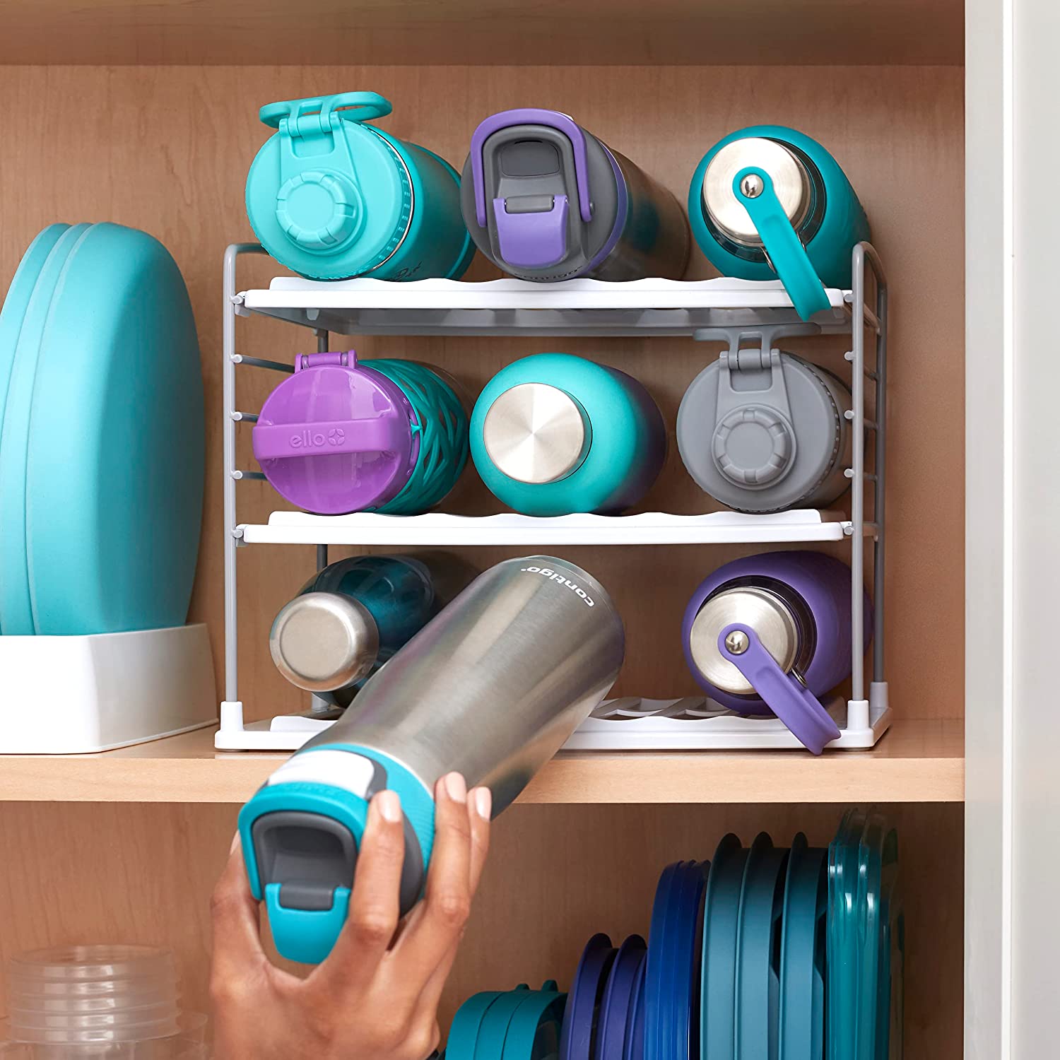 How To Organize Water Bottles In Kitchen: Smart Storage - arinsolangeathome