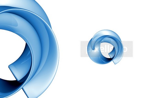 Alpha blue 3d logo