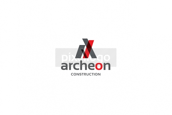 Architectural logo with transparency