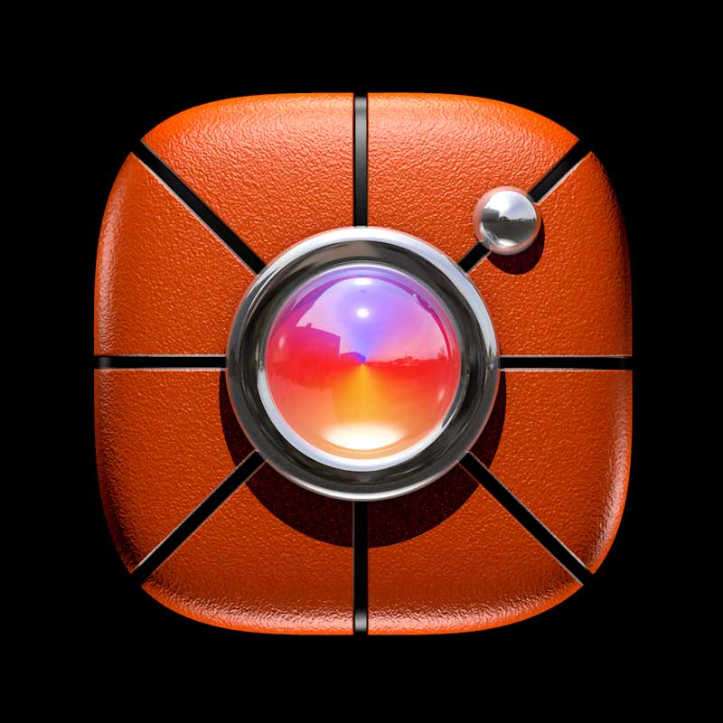 Sports Basketball 3D Instagram logo