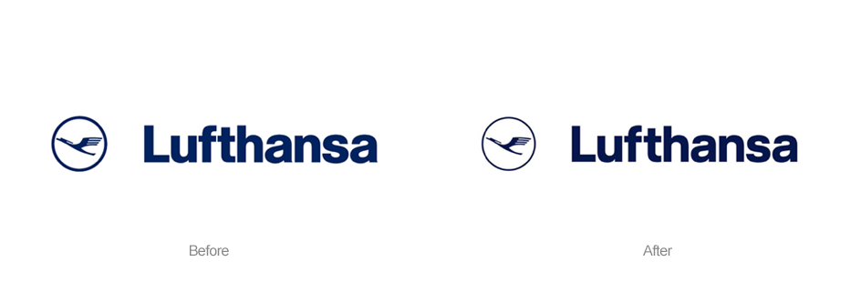 Lufthansa New Logo Color and adjustment