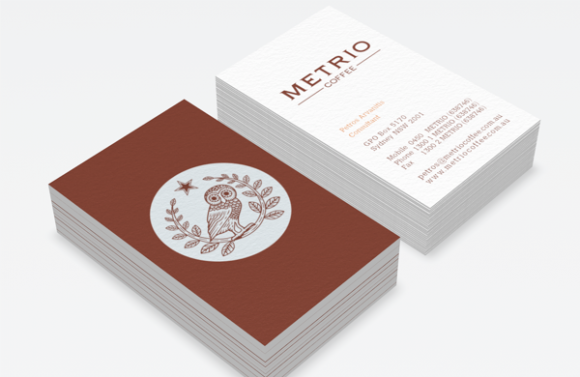 Metrio Coffee Business Card Design