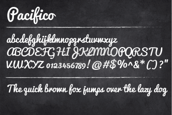 Pacifico free font download