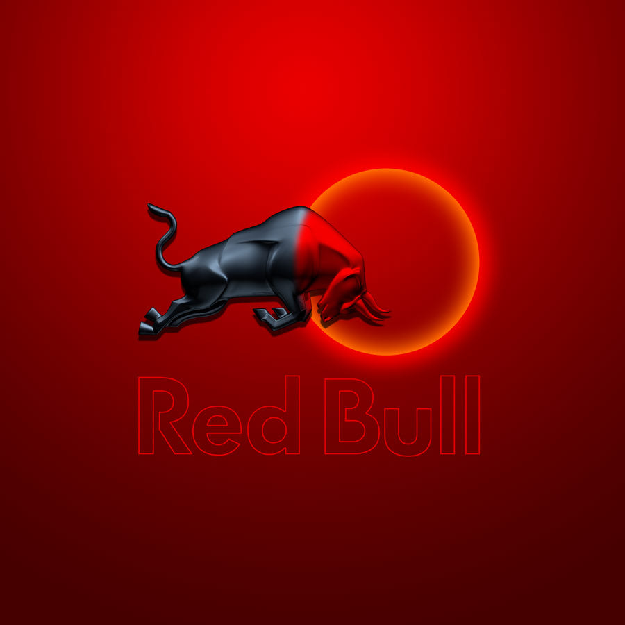 Red Bull Logo 3D - 3D logo Maker