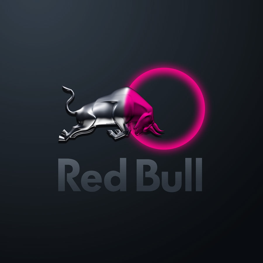 RedBull 3D Logo - 3D Logo maker - Pink