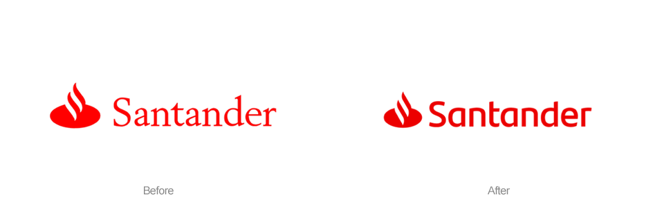 Santander New logo design