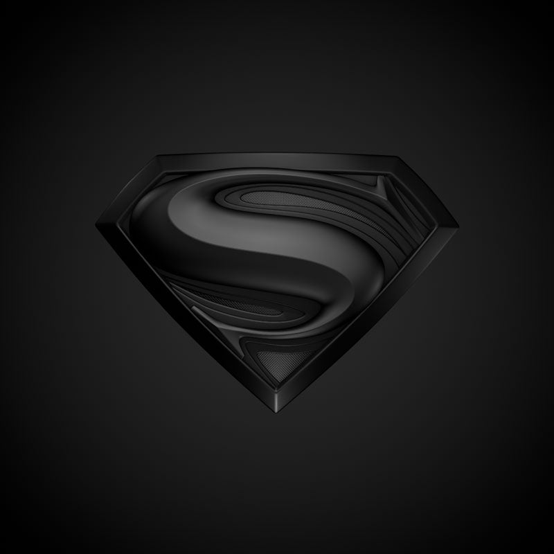 black superman logo