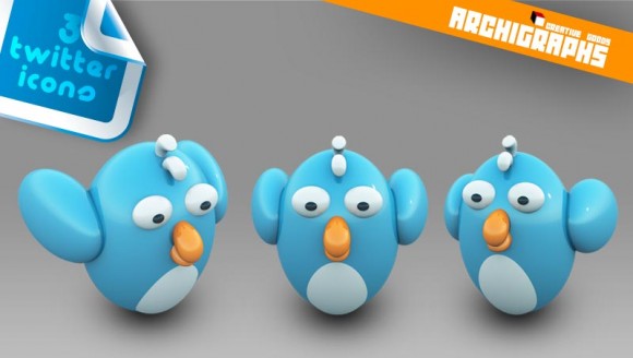 Twitter dock icons by Cyberella74