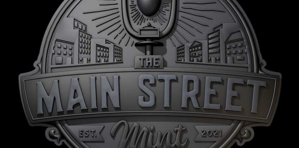 Main Street logo original 3D model