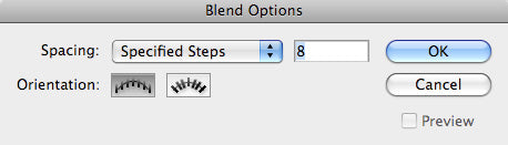 Blend Options Settings