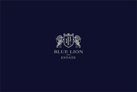 blue lion estate lion logo