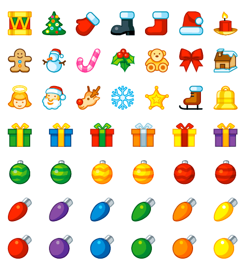 christmas icons vector by Icon Dock