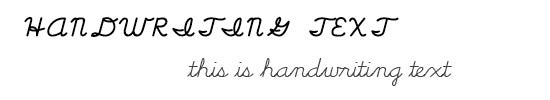 cursive handwriting font