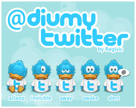 Diumy Twitter Icons by Regivic